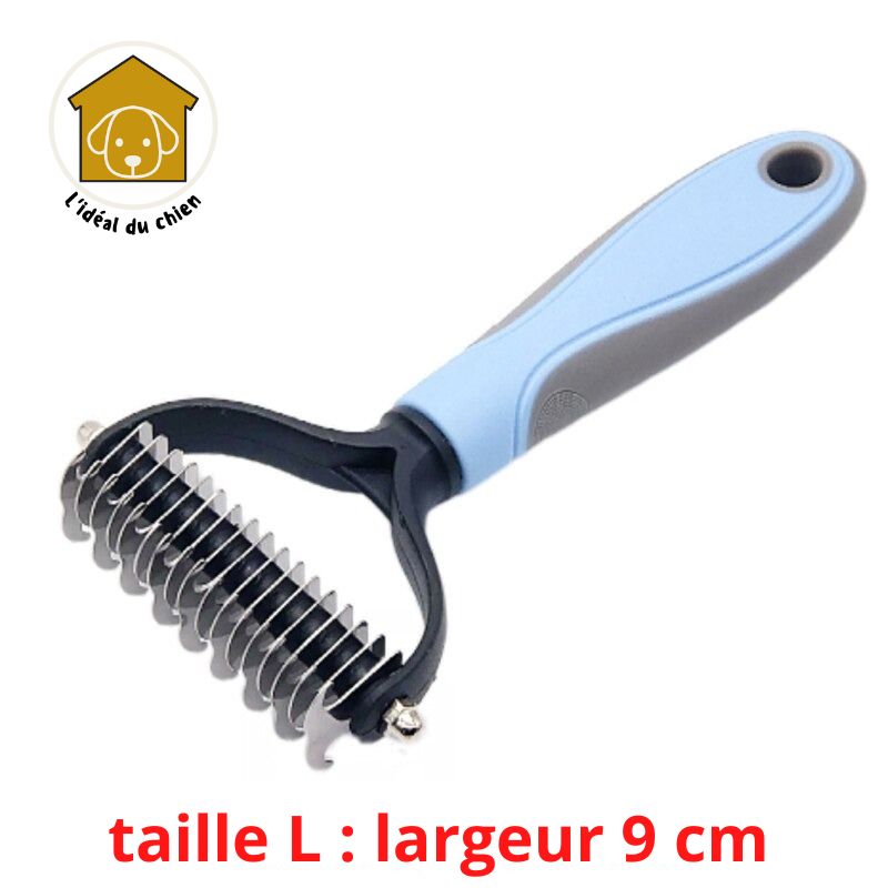 le produit bleu taille L: 9cm